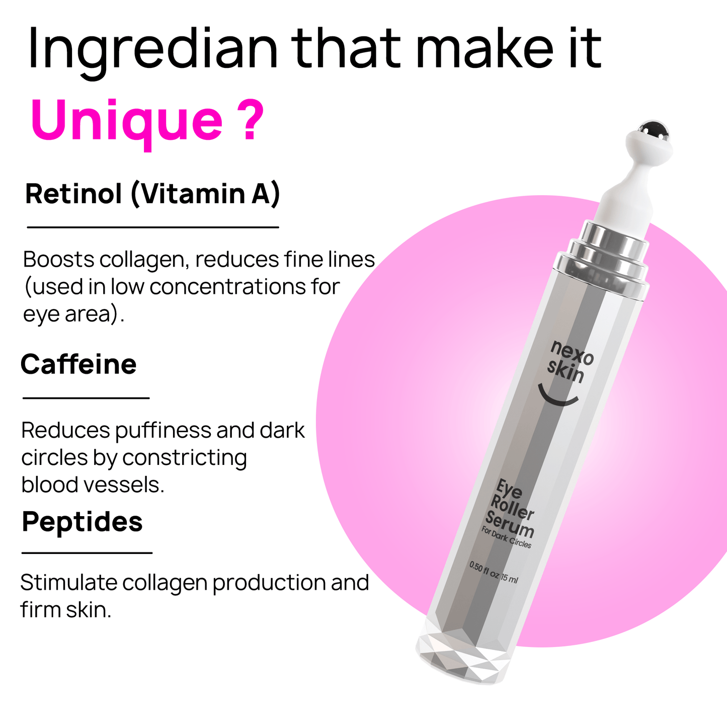 Eye Roller | Eliminates Dark Circles & Puffy Eyes - Nexo